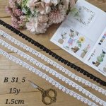 گیپور کد b31-5 بسته 15 یاردی عرض 1.5 سانت