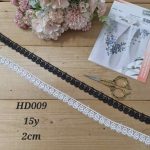 گیپور کد HD009 بسته 15 یاردی عرض 2 سانت