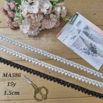 گیپور کد MA586 بسته 15 یاردی عرض 1.5 سانت
