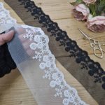 تور ارگانزا کد CC401 بسته 10 یاردی سایز 9 سانت - تصویر 2