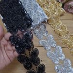 نوار ملیله دوزی کد A662 بسته 5 یاردی