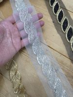 نوار ملیله دوزی کد NO1025 بسته 10 یاردی - تصویر 4