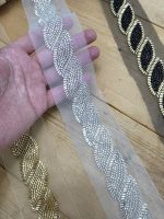 نوار ملیله دوزی کد NO1025 بسته 10 یاردی - تصویر 4
