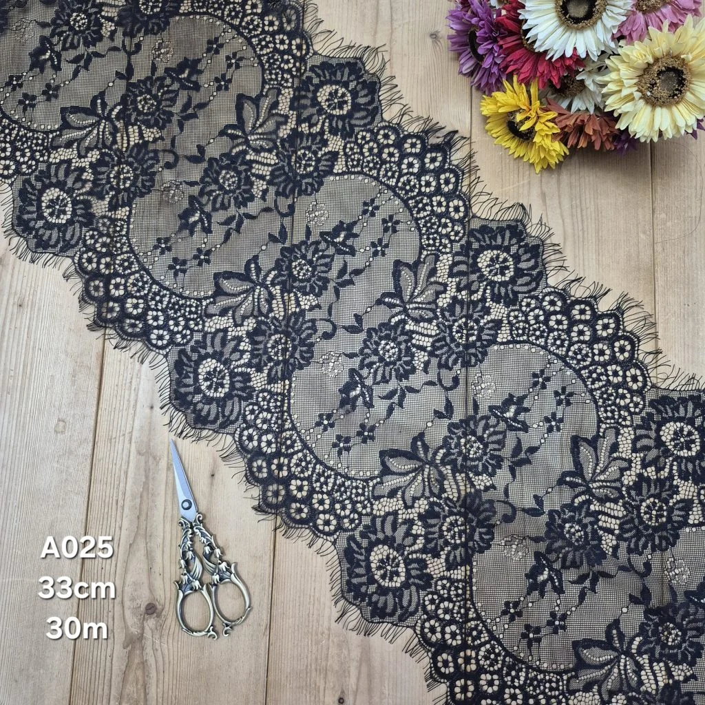 تور سوزنی کد A025 بسته 30 متری عرض 33 سانت-مشکی