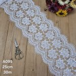 تور سوزنی کد A095 بسته 30 متری عرض 24 سانت-سفید