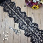 تور سوزنی کد 5119 بسته 30 متری عرض 19 سانت-مشکی