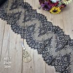تور سوزنی کد A557 بسته 30 متری عرض 24 سانت-مشکی