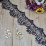 تور سوزنی کد 7348 بسته 30 متری عرض 11 سانت-مشکی