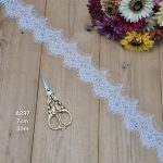 تور سوزنی کد A297 بسته 30 متری عرض 7 سانت-سفید