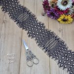 تور سوزنی کد A5012 بسته 30 متری عرض 12 سانت-مشکی
