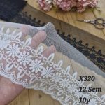تور ارگانزا کد X320 بسته 10 یاردی سایز 12.5 سانت