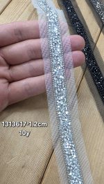 نوار ملیله دوزی کد 1313617-1.2 بسته 10 یاردی
