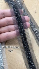 نوار ملیله دوزی کد 1313617-1.2 بسته 10 یاردی