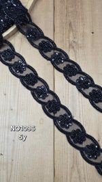 نوار ملیله دوزی کد NO1096 بسته 5 یاردی
