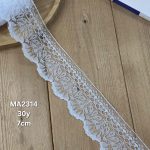 تور ساده کد MA2314 بسته بندی 30 یاردی سایز 7 سانت