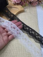 تور ساده کد NO1411 بسته بندی 120 یاردی سایز 4.5 سانت - تصویر 2