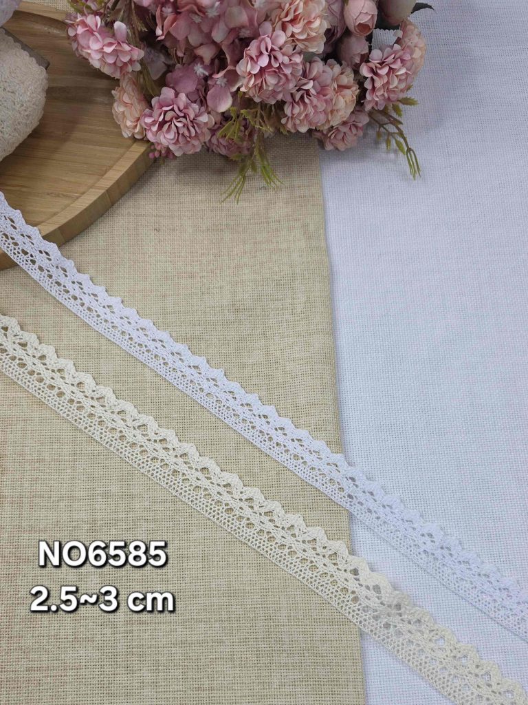 نوار قلاب بافی کد NO6585 سایز 2.5 ~3 سانت بسته ۲۵ یاردی