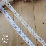 نوار قلاب بافی کد 6461 سایز 2.5 سانت بسته ۲۵ یاردی