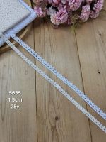 نوار قلاب بافی کد 5635 سایز 1.5 سانت بسته ۲۵ یاردی