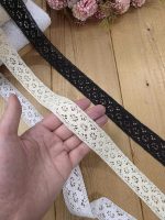 نوار قلاب بافی کد 6564 سایز 3 سانت بسته ۲۵ یاردی