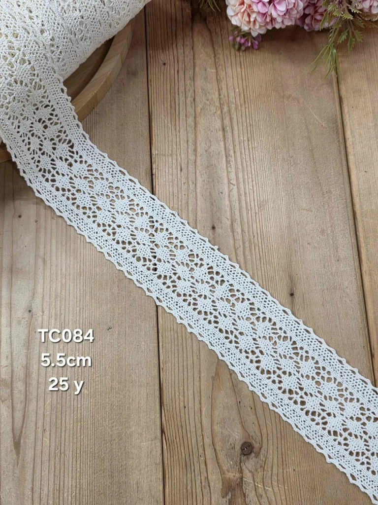 نوار قلاب بافی کد TC084 سایز 5.5 سانت بسته ۲۵ یاردی