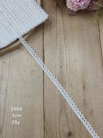 نوار قلاب بافی کد 5956 سایز 1 سانت بسته ۲۵ یاردی