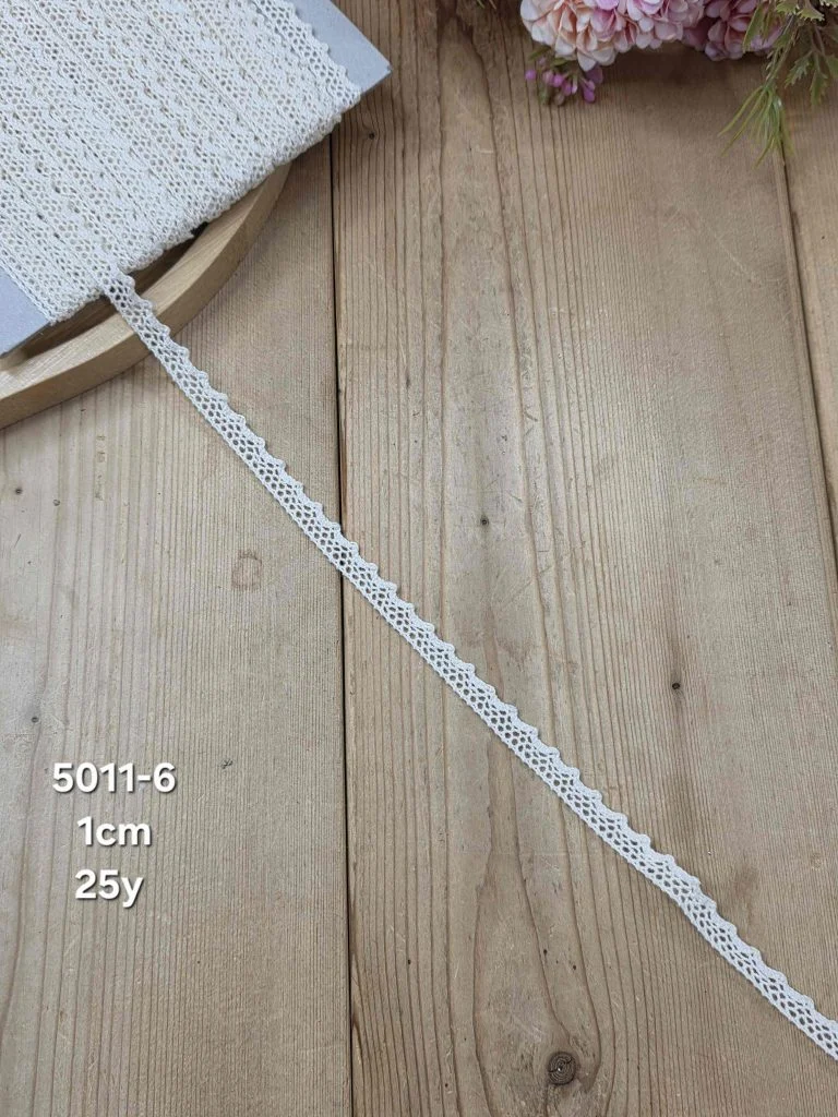 نوار قلاب بافی کد 5011-6 سایز 1 سانت بسته ۲۵ یاردی