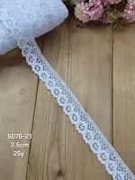 نوار قلاب بافی کد 5076-21 سایز 3.5 سانت بسته ۲۵ یاردی