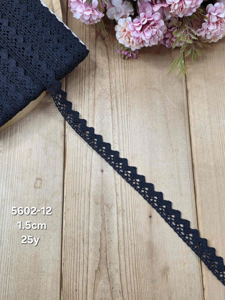 نوار قلاب بافی کد5602-12 سایز 1.5 سانت بسته ۲۵ یاردی