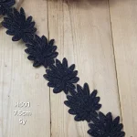 نوار ملیله دوزی کد H501 بسته 5 یاردی سایز 7.5 سانت
