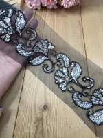 نوار ملیله دوزی کد A599 بسته 5 یاردی سایز 10 سانت