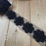 نوار ملیله دوزی کد A672 بسته 5 یاردی سایز 7 سانت
