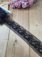 نوار ملیله دوزی کد A578 بسته 5 یاردی سایز 6.5 سانت