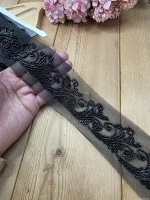 نوار ملیله دوزی کد A578 بسته 5 یاردی سایز 6.5 سانت