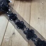 نوار ملیله دوزی کد A1 بسته 7.5 یاردی سایز 8 سانت