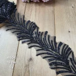 نوار ملیله دوزی کد A504 بسته 5 یاردی سایز 10 سانت