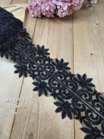 نوار ملیله دوزی کد MA10113 بسته 5 یاردی سایز 13 سانت