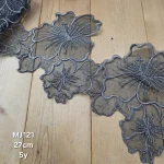 نوار ملیله دوزی کد MJ121 بسته 5 یاردی سایز 27 سانت