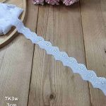 تور کتان کد TK3w سایز 3 سانت بسته 15 یاردی