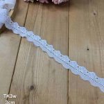 تور کتان کد TK3w سایز 3 سانت بسته 15 یاردی