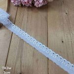 تور کتان کد TK3w سایز 3 سانت بسته 15 یاردی