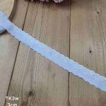 تور کتان کد TK3w سایز 3 سانت بسته 15 یاردی