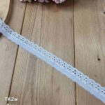 تور کتان کد TK2w سایز 2 سانت بسته 15 یاردی