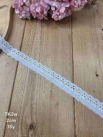 تور کتان کد TK2w سایز 2 سانت بسته 15 یاردی