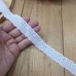 تور کتان کد TK2w سایز 2 سانت بسته 15 یاردی