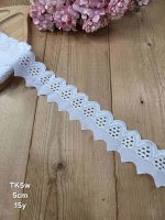 تور کتان کد TK5w سایز 5 سانت بسته 15 یاردی