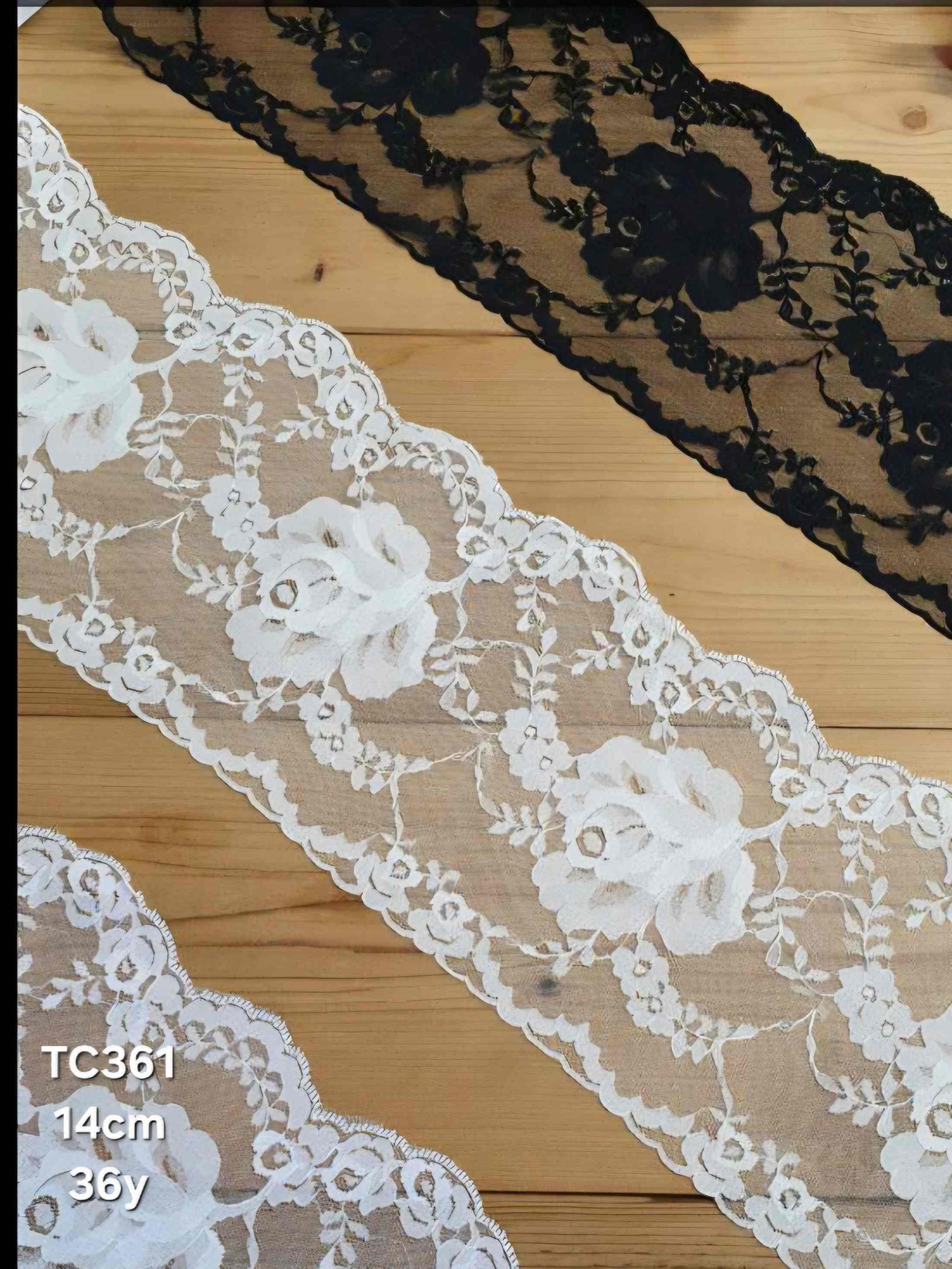 IMG-20200814-WA0051 تور ساده کد TC361 بسته بندی 36 یاردی سایز 14 سانت - تصویر 1