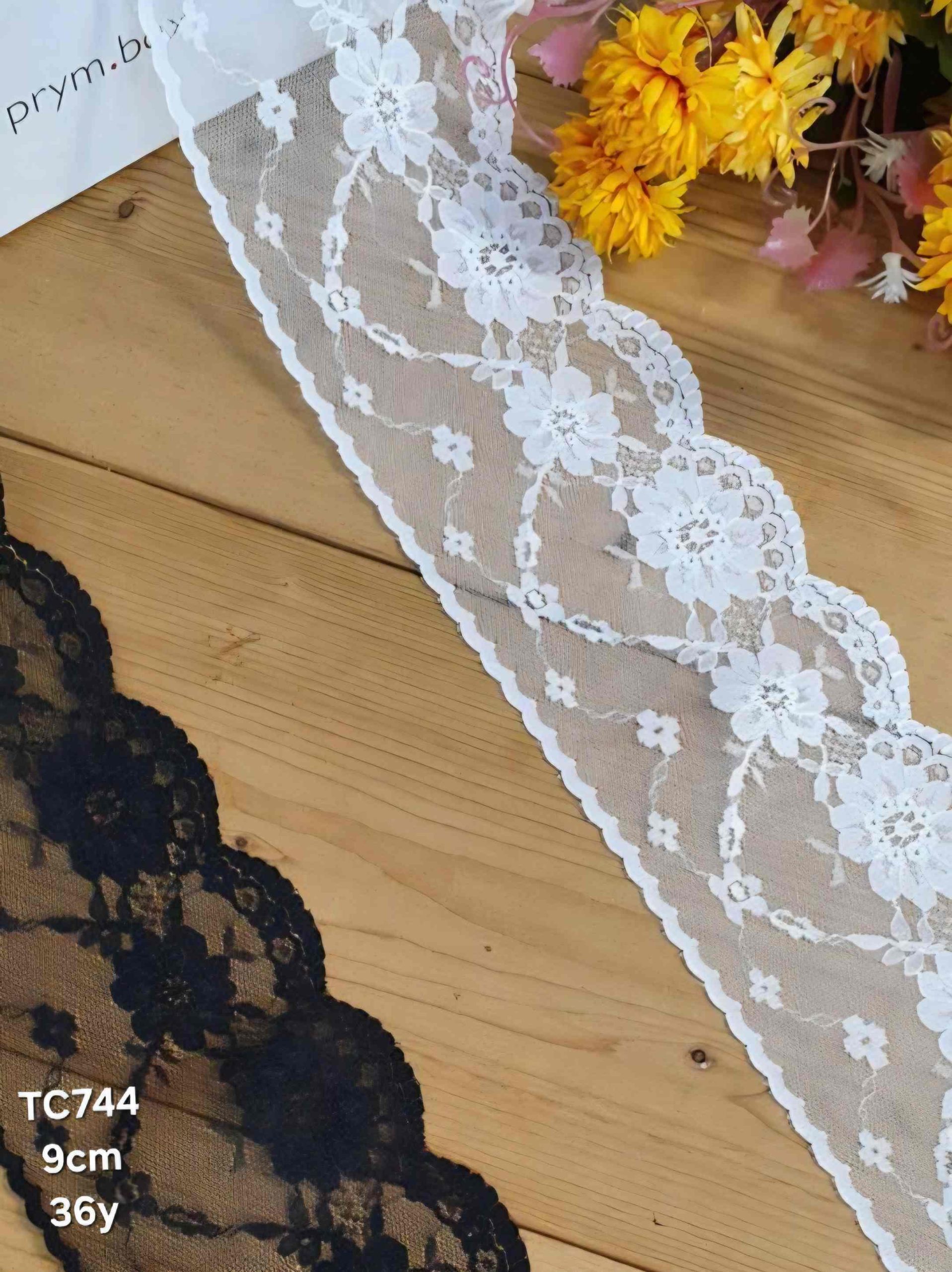 IMG-20200816-WA0013 تور ساده کد TC744 بسته بندی 36 یاردی سایز 9 سانت - تصویر 1