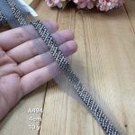 نوار ملیله دوزی کد A494 بسته 10 یاردی سایز 4سانت