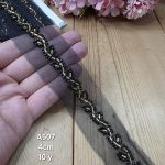 نوار ملیله دوزی کد A507 بسته 10 یاردی سایز 4 سانت
